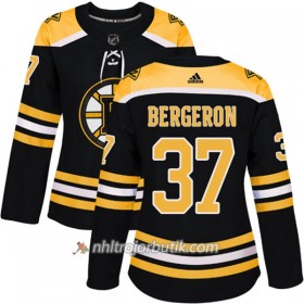 Dame Ishockey Boston Bruins Tröja Patrice Bergeron 37 Adidas 2017-2018 Svart Authentic